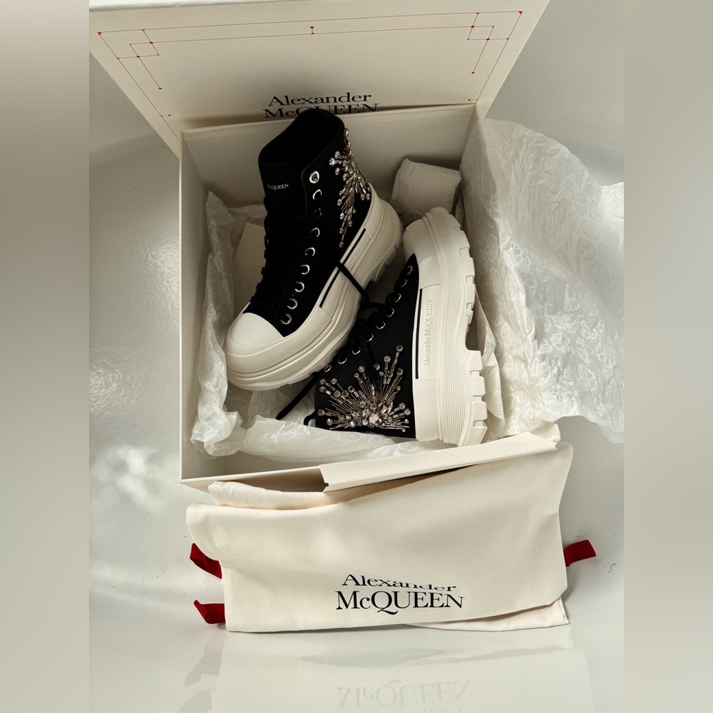Alexander McQueen Black High-Top Sneakers